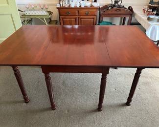 Cherry drop leaf dining table