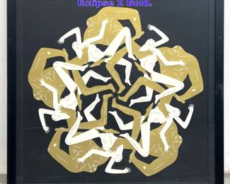 Lot 699 Cleon Peterson Graphic Print Eclipse 2 Gold. 