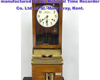 Lot 1149 Industrial time recorder manufactured by the National Time Recorder Co. Ltd. of St. Mary Cray, Kent.