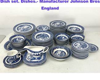 Lot 1166 130pc Johnson Bros England China Dish set. Dishes. Manufacturer Johnson Bros England