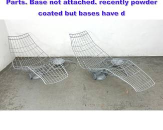Lot 870 Homecrest Siesta line Lounge Chair Parts. Base not attached. recently powder coated but bases have d