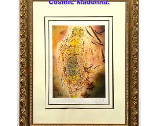 Lot 935 After Salvador Dali Framed Print. Cosmic Madonna. 