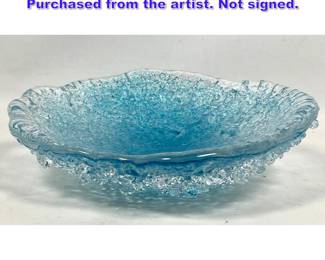 Lot 800 Stephen Nelson open wave bowl. Purchased from the artist. Not signed.