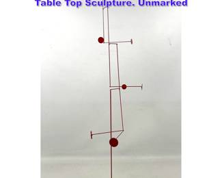 Lot 821 Modernist Metal Stabile Mobile Table Top Sculpture. Unmarked