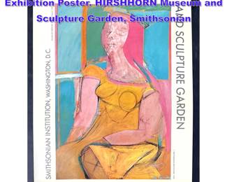 Lot 855 Willem de Kooning 1974 Opening Exhibition Poster. HIRSHHORN Museum and Sculpture Garden, Smithsonian
