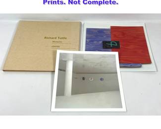 Lot 919 Richard Tuttle Portfolio Serigraph Prints. Not Complete. 