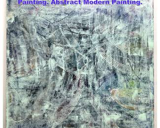 Lot 685 ChulHyun Ahn acrylic on Canvas Painting. Abstract Modern Painting. 