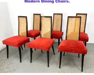 Lot 652 Set of 6 Harvey Probber Mid Century Modern Dining Chairs. 
