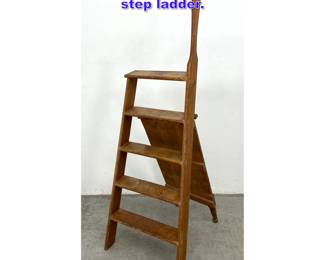 Lot 1114 Vintage French folding library step ladder. 