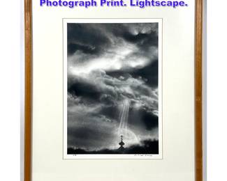 Lot 695 Rchard Vaux Signed and Numbered Photograph Print. Lightscape. 