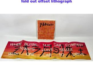 Lot 841 Parkett magazine 9 with Ed Ruscha fold out offset lithograph 