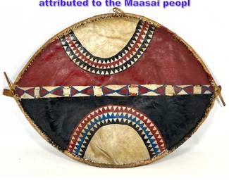 Lot 965 Elliptical East African shield attributed to the Maasai peopl