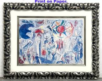 Lot 922 La Vie afte Marc Chagall Framed Print on Paper.