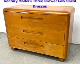 Lot 643 Paul Goodman for Plymodern Mid Century Modern Three Drawer Low Chest Dresser. 
