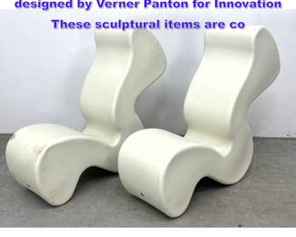 Lot 810 Pair of Phantom lounge chairs designed by Verner Panton for Innovation These sculptural items are co