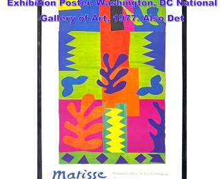 Lot 852 Henri Matisse The Cut Outs Exhibition Poster. Washington, DC National Gallery of Art, 1977. Also Det