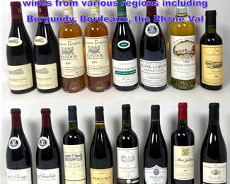Lot 1182 16 bottles of assorted French wines from various regions including Burgundy, Bordeaux, the Rhone Val