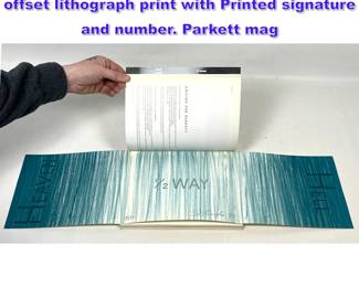 Lot 839 Ed Ruscha Heaven 12 Way Hell offset lithograph print with Printed signature and number. Parkett mag