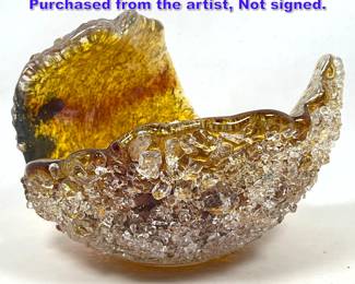 Lot 799 Stephen Nelson heavy wave bowl. Purchased from the artist, Not signed. 