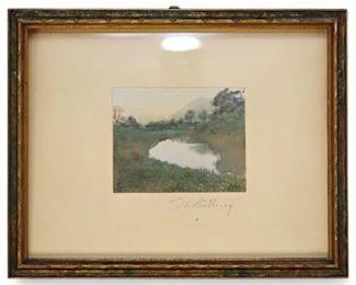 123 Wallace Nutting HandColored Photograph