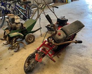 Mini bike, tiller, bikes