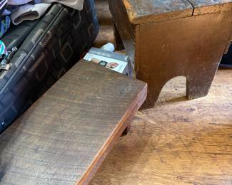 Primitive benches and stools