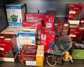 Large assortment of Christmas lighting