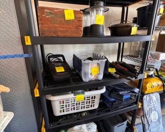 Plastic shelving unit