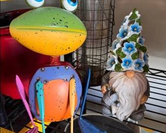 Lawn and garden decor and bird feeders