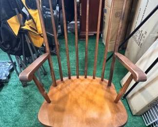 Vintage spindle back rocking chair