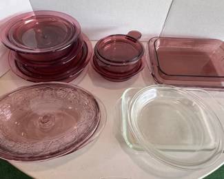 Visions CorningWare pots, Pyrex and Anchor Hocking casseroles