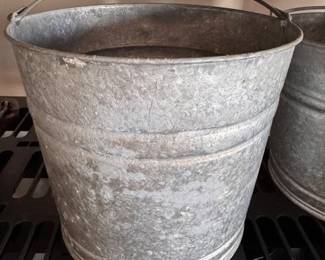 Galvanized buckets