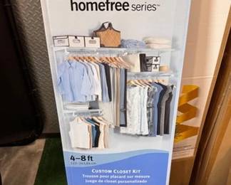 Rubbermaid new in box Custom Closet Kit