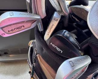 Acuity HiPer golf clubs and golf bag