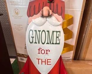 48 inch 'Gnome for the Holidays' sign 