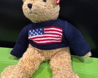 Ty stuffed teddy bear with tag