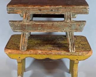 Vintage primitives stools