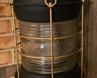 Durkee marine lantern restored for hanging light fixture