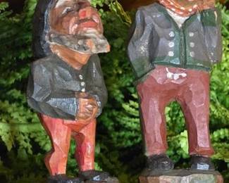 Wood carved Hansi figurines from Germany