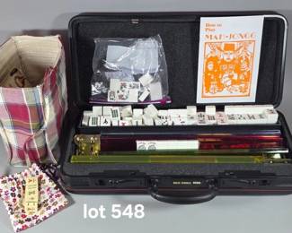 Mahjong set in case