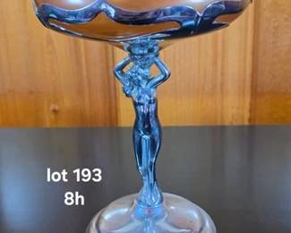 Farber Bros chrome compote