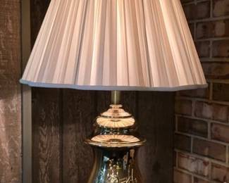 Brass embossed lamp