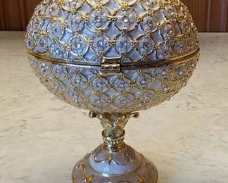 Jeweled egg music box