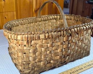 Antique gathering basket