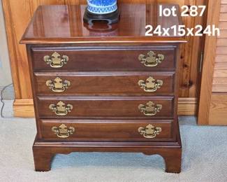 Mahogany silverware chest