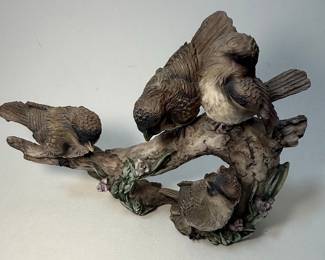 Montecelina Collection Birds on Branch Figurine