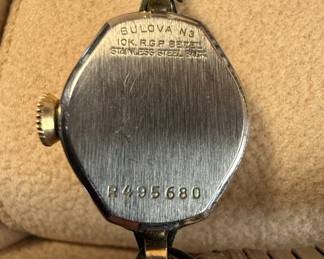 Bulova M3 10K RGP Bezel Stainless Steel Back Women's Watch