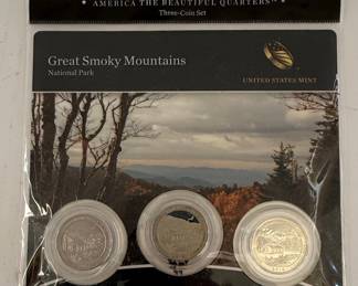 America the Beautiful Quarters Great Smoky Mountains National Park Three-Coin Set