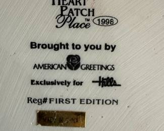 Heart Patch Place "First Edition" Teddy Bear Christmas Figurine