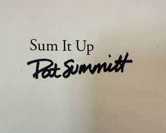 Sum It Up Autographed Copy by Pat Summitt with Sally Jenkins